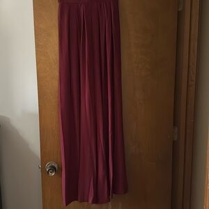 NWT! Burgundy Palazzo Dress Pant